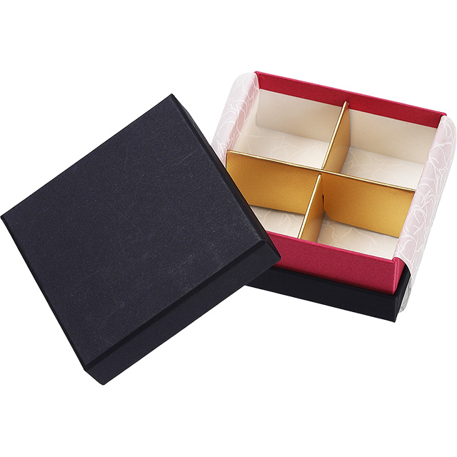 チョコレート用貼り箱.ネイビー/ピンク,オリジナル,箔押し,名入れ