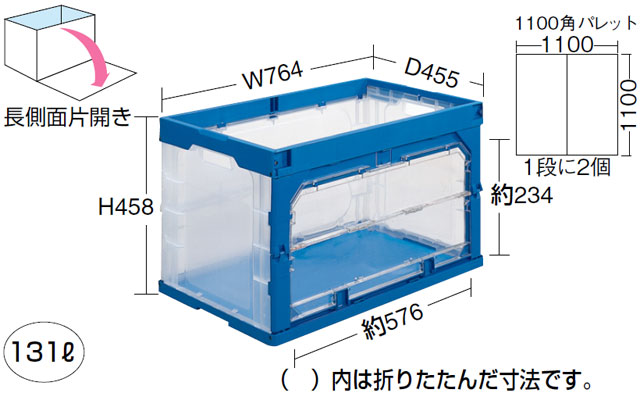 安全Shopping 〔20個セット〕 業務用コンテナボックス 食品用コンテナー 〔フタのみ単品 NF-M23P用蓋〕 ブルー 材質